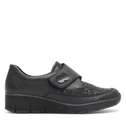 Halbschuhe Rieker 537C0-00 Schwarz