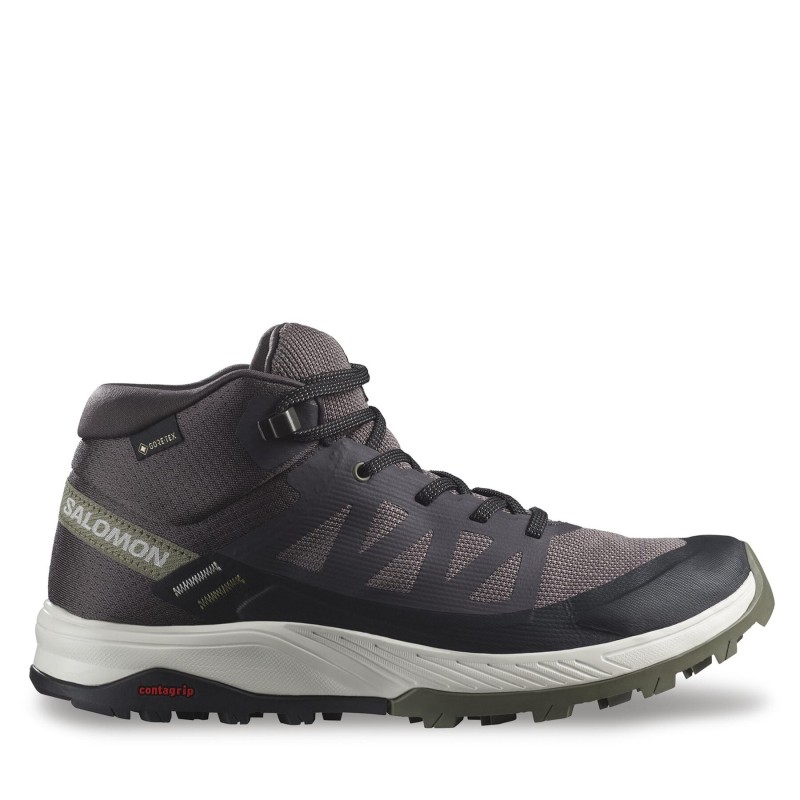 Trekkingschuhe Salomon Outrise Mid Gtx W GORE-TEX L47160700 Schwarz