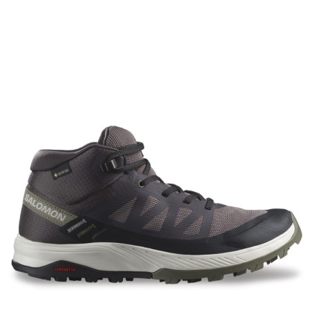 Trekkingschuhe Salomon Outrise Mid Gtx W GORE-TEX L47160700 Schwarz