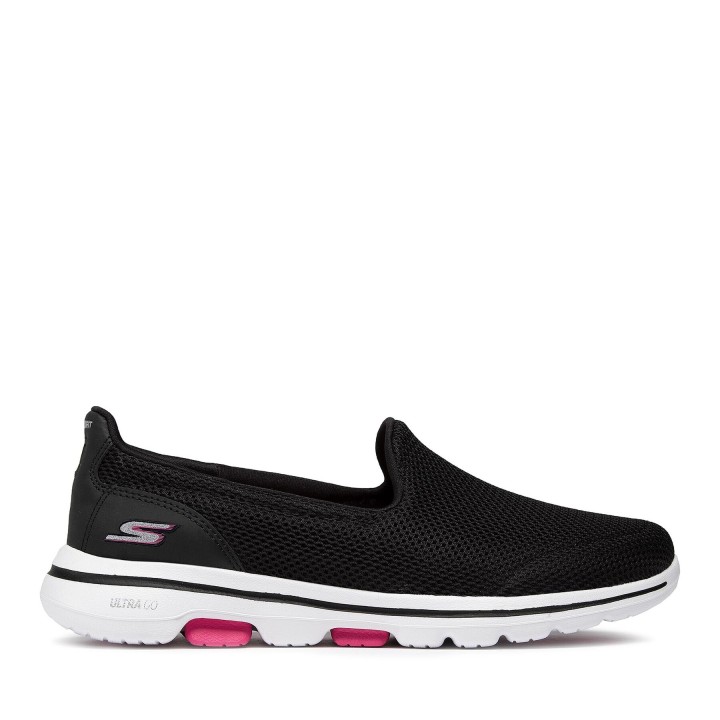 Halbschuhe Skechers Go Walk 5 15901/BKHP Schwarz