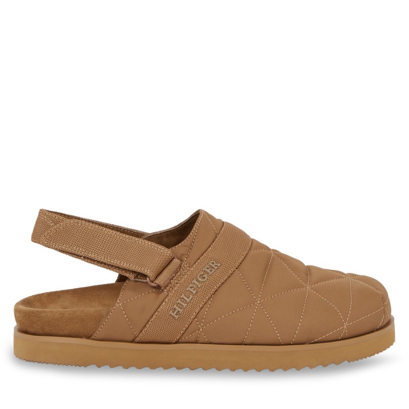 Hausschuhe Tommy Hilfiger Warm Hilfiger Mule Sandal FM0FM04773 Braun