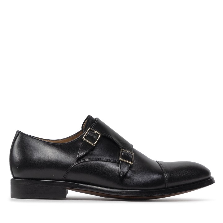 Halbschuhe Lord Premium Double Monks 5502 Schwarz