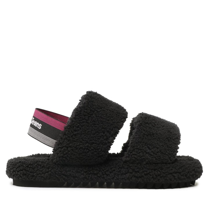 Hausschuhe Tommy Jeans Tj Winter Sandal 2D EN0EN02031 Schwarz