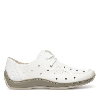 Halbschuhe Rieker L1715-80 Weiß