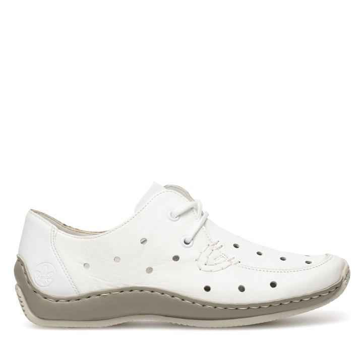 Halbschuhe Rieker L1715-80 Weiß