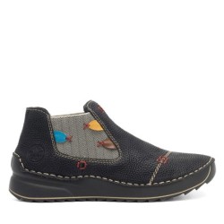 Halbschuhe Rieker 51592-00 Schwarz