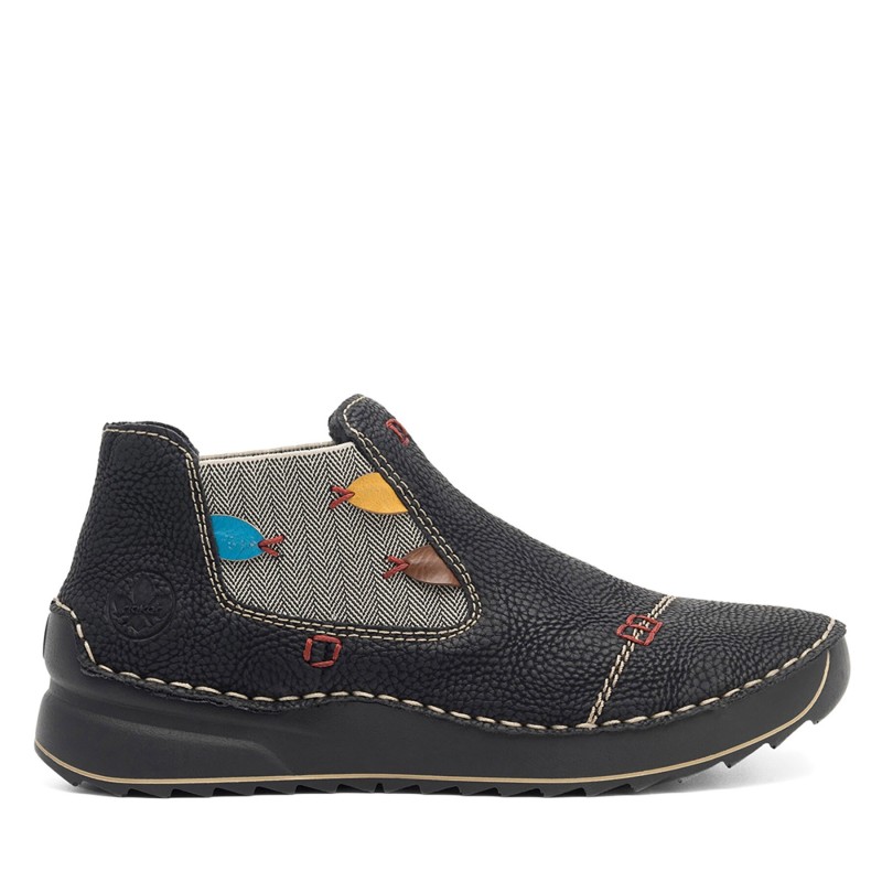 Halbschuhe Rieker 51592-00 Schwarz