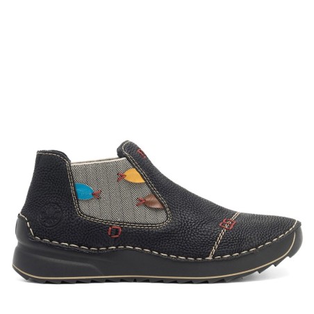 Halbschuhe Rieker 51592-00 Schwarz