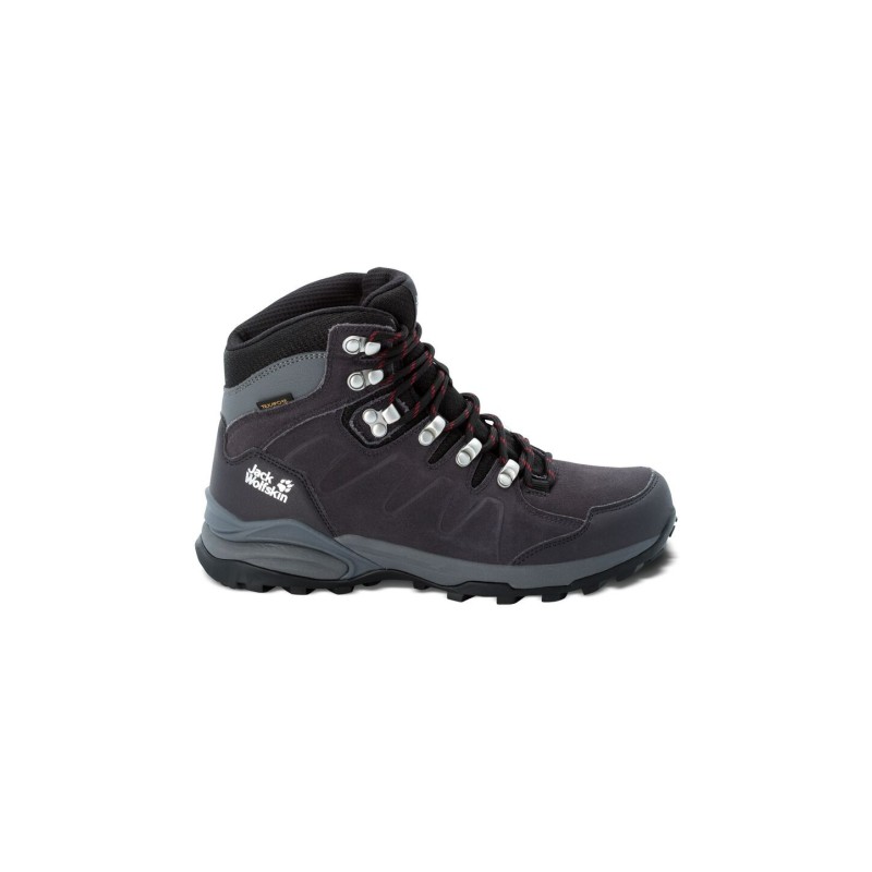 Jack Wolfskin Refugio Texapore Mid Women Wasserdichte Wanderschuhe Damen 37 miscellaneous,grey,purple Dark Steel / Purple
