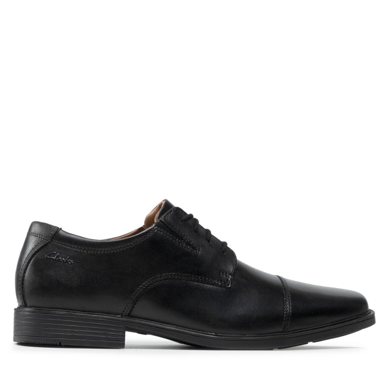 Halbschuhe Clarks Tilden Cap 261103097 Schwarz