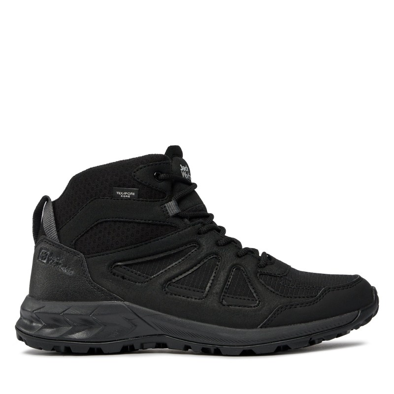 Trekkingschuhe Jack Wolfskin Woodland 2 Texapore Mid M 4051261 Schwarz