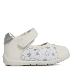 Halbschuhe Geox B Elthan Girl B451QA 0AW54 C0007 Weiß