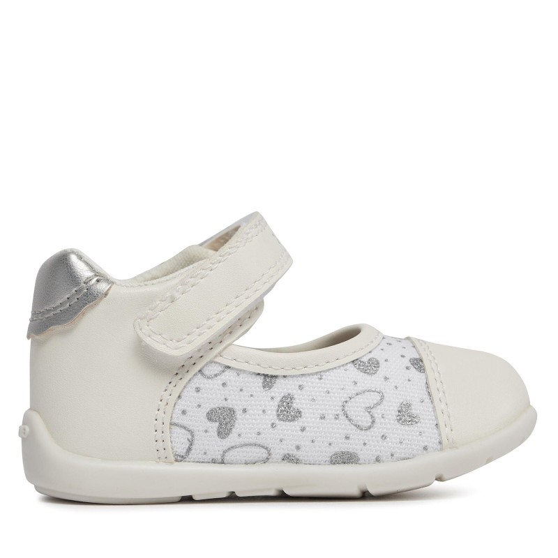 Halbschuhe Geox B Elthan Girl B451QA 0AW54 C0007 Weiß