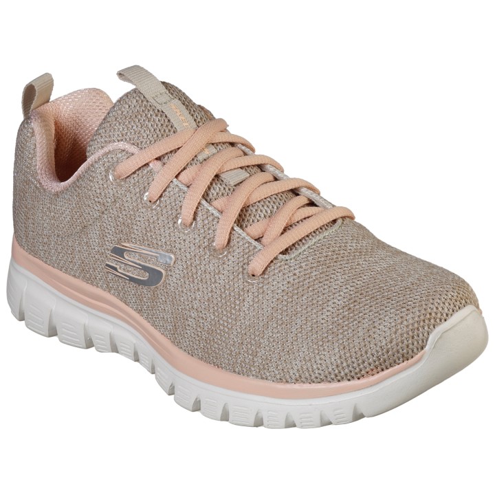 Skechers Sneaker "Graceful - Twisted Fortune", Freizeitschuh, Halbschuh, Schnürschuh mit Memory Foam