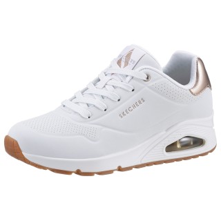 Skechers Sneaker "UNO GOLDEN AIR", Freizeitschuh, Halbschuh, Schnürschuh mit Metallic-Einsatz
