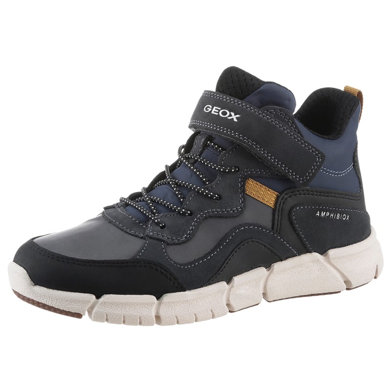 Geox Sneaker "J FLEXYPER BOY B ABX", Freizeitschuh, Boots, Schnürschuh mit Klettverschluss