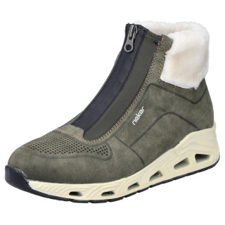 Rieker Sneaker, Freizeitschuh, Schlupfboots mit Vorder-Reißverschluss