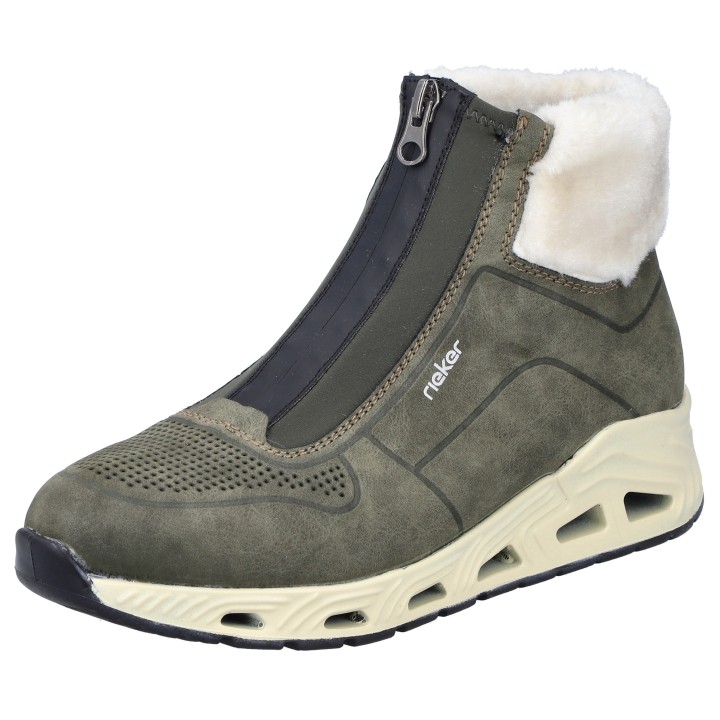 Rieker Sneaker, Freizeitschuh, Schlupfboots mit Vorder-Reißverschluss