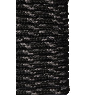 Runde, texturierte Schnürsenkel, 100 cm - Schwarz