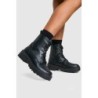 Breite Passform Klobige Geschnürte Wanderschuhe - Black - 37, Black