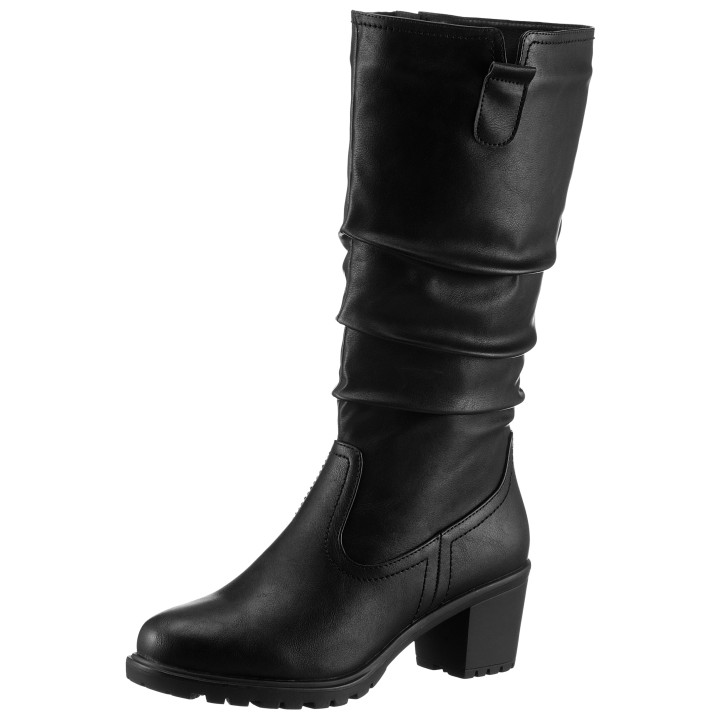 Aniston SHOES Stiefel, mit slouchy Schaft mit Raffungen - NEUE KOLLEKTION