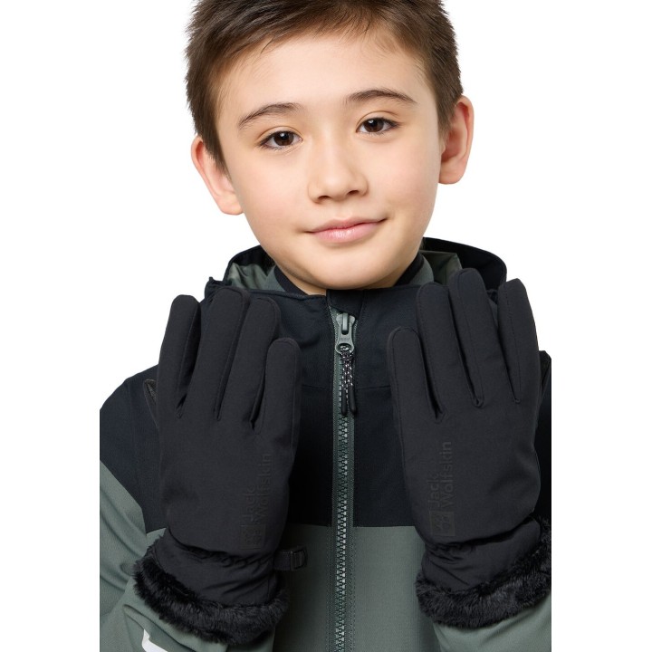 Jack Wolfskin Highloft Glove Kids Softshell-Handschuhe Kinder 116 black black