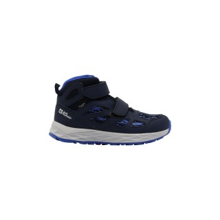 Jack Wolfskin Woodland 2 Texapore Mid VC Kids Wasserdichte Wanderschuhe Kinder 34 blue night blue