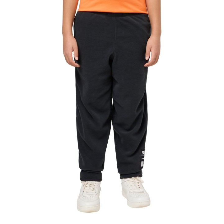 Jack Wolfskin Smileyworld Pants Youth Fleece-Hose Kinder S black granite black