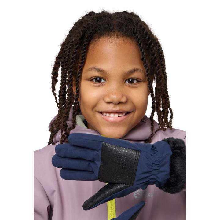 Jack Wolfskin Highloft Glove Kids Softshell-Handschuhe Kinder 152 blue night blue