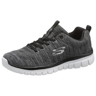 Skechers Sneaker "Graceful - Twisted Fortune", Freizeitschuh, Halbschuh, Schnürschuh mit Memory Foam