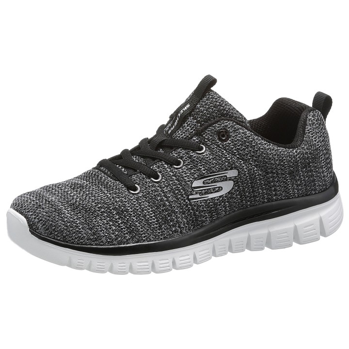 Skechers Sneaker "Graceful - Twisted Fortune", Freizeitschuh, Halbschuh, Schnürschuh mit Memory Foam