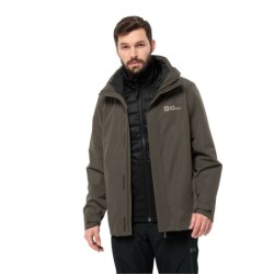 Jack Wolfskin Luntal 3in1 Jacket Men 2XL brown cold coffee