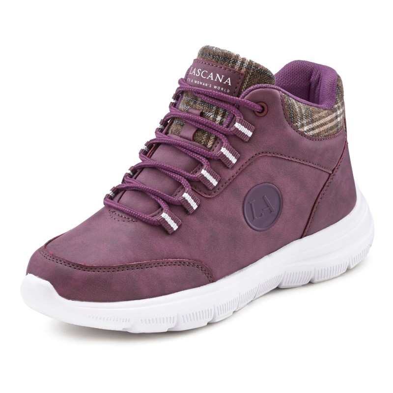 LASCANA Sneaker, mit leichter Sohle, Outdoorschuhe,Freizeitschuhe,Trekking Boots, VEGAN