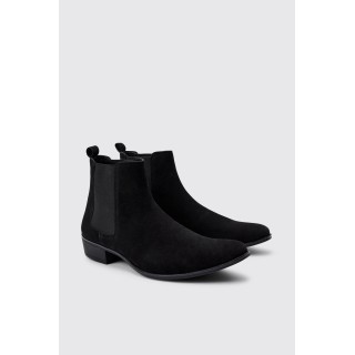 Stiefel aus Wildleder-Imitat - Schwarz - 42, Schwarz