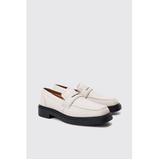 Gepolsterte PU-Loafer in Ecru - 42, Ecru