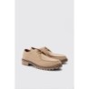 Beige Wildlederimitat-Schuhe - 43, Beige