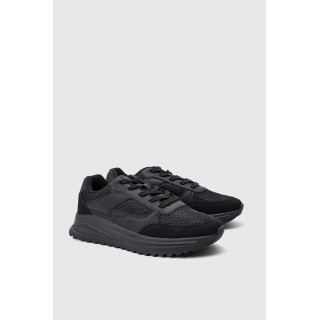 Mesh-Sneaker - Schwarz - 40, Schwarz