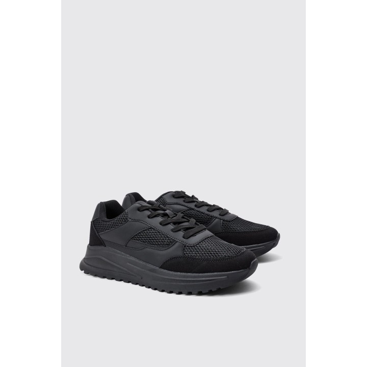 Mesh-Sneaker - Schwarz - 40, Schwarz