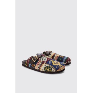 Mules mit Schnallen-Detail - Rot - 41, Rot