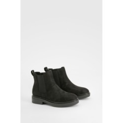 Breite Passform Chelsea-Stiefel Mit Einsatz - Black - 38, Black