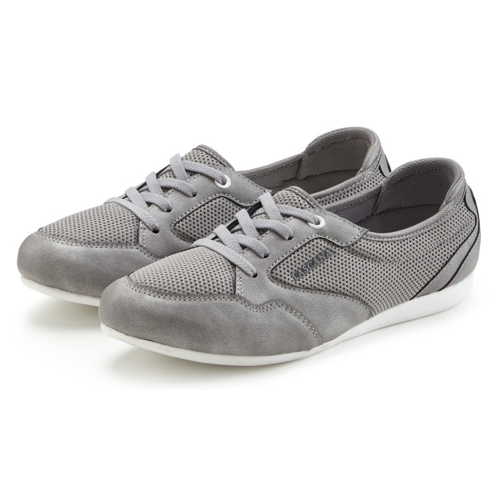 LASCANA Sneaker, Freizeitschuh, Halbschuh in modischer Mesh-Optik VEGAN