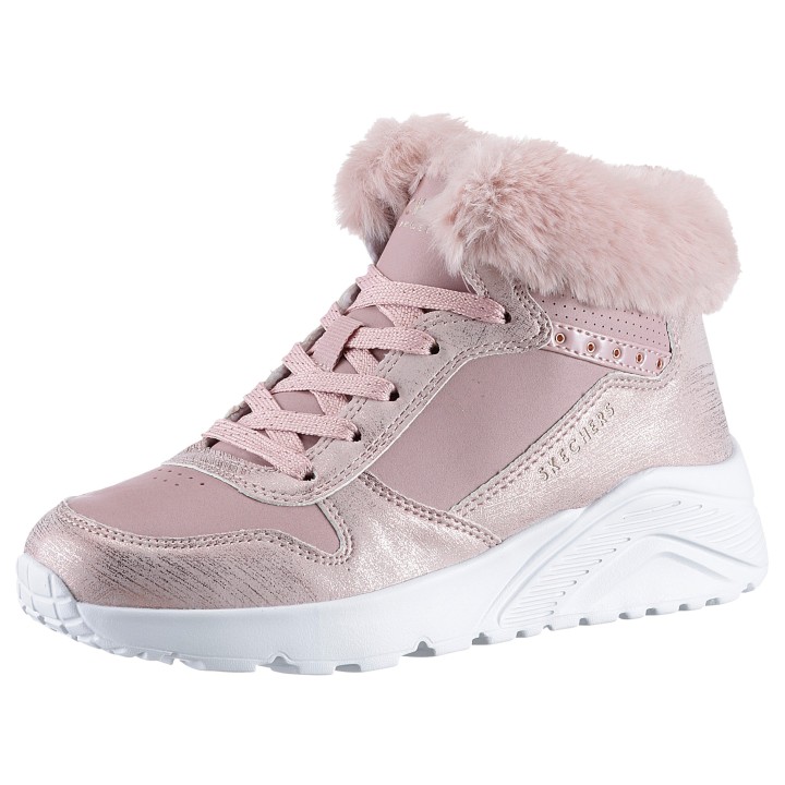 Skechers Sneaker "Uno Lite - Comfurt Collar", Schnürboots, Winterstiefel, High Top Sneaker mit wärmendem Futter