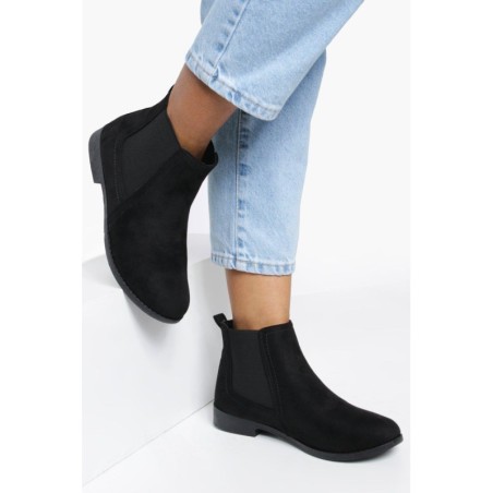 Wildleder Chelsea-Stiefel - Schwarz - 38, Schwarz