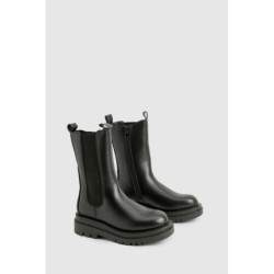 Klobige Chelsea-Stiefel - Schwarz - 37, Schwarz