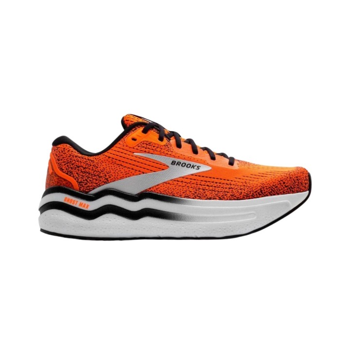 Brooks Ghost Max 2 Orange Schwarz  Laufschuhe, Größe 44,5 - EUR