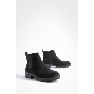 Breite Passform Chelsea-Stiefel - Black - 38, Black