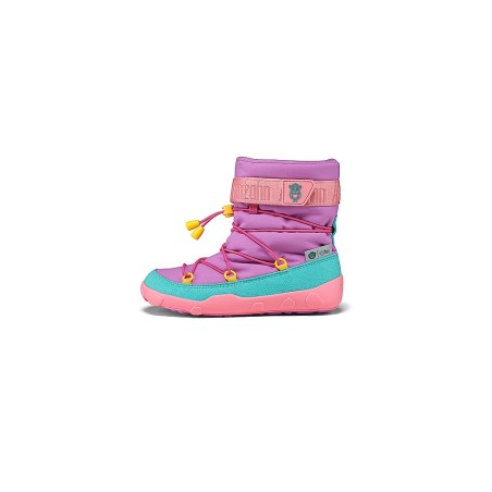 AFFENZAHN Kinder Winterstiefel  VEGAN SNOWY Eule lila | 21