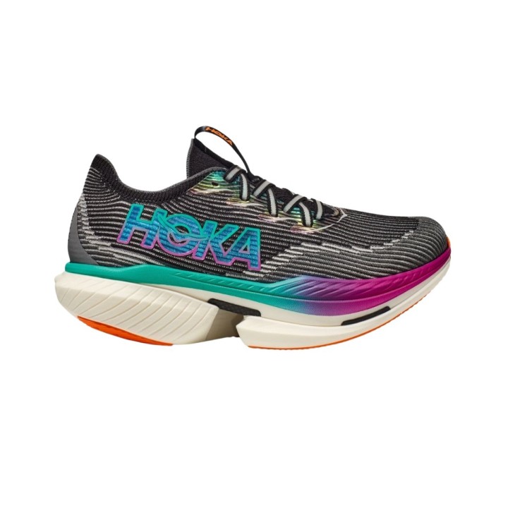 Hoka Cielo X1 Schuhe Schwarz Blau Rosa Unisex, Größe EU 41 1/3