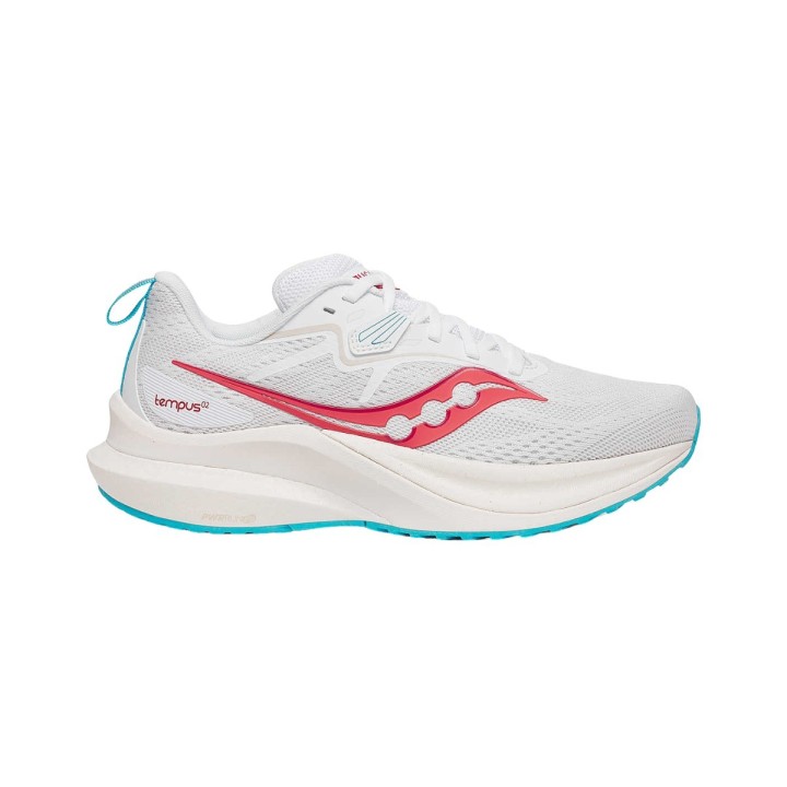 Saucony Tempus 2 Weiß Rot  Damenschuhe, Größe 39 - EUR