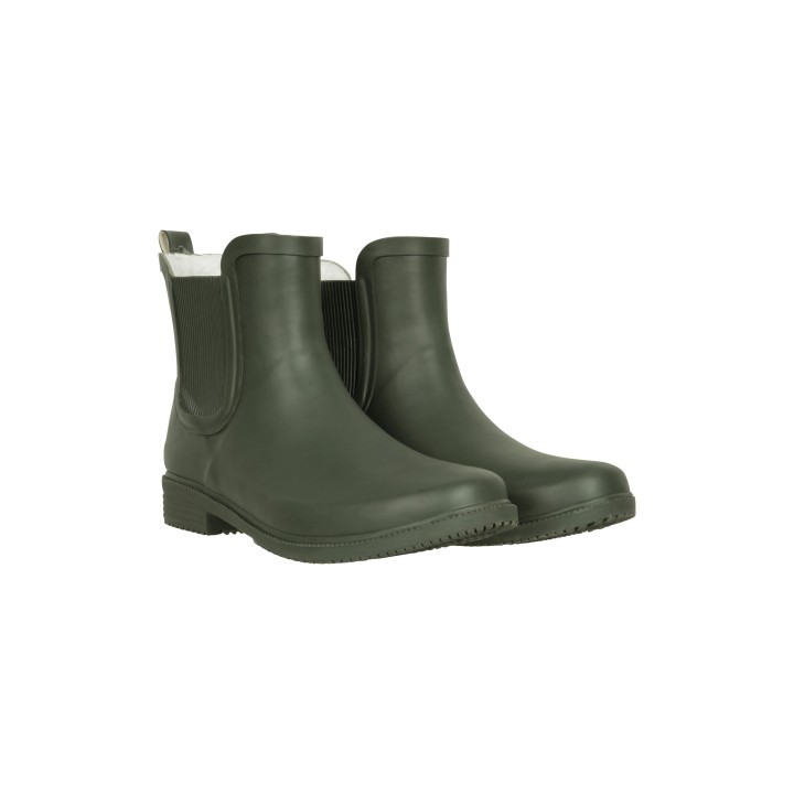 Damen Gummi-Stiefeletten - Khaki